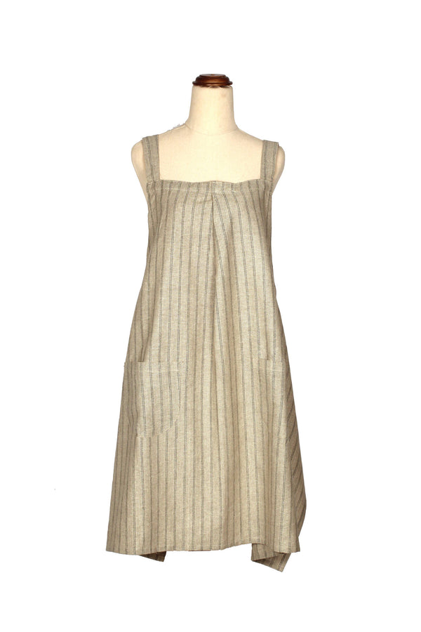 Apron Provincial Stripe: Burnt Olive - DIGS