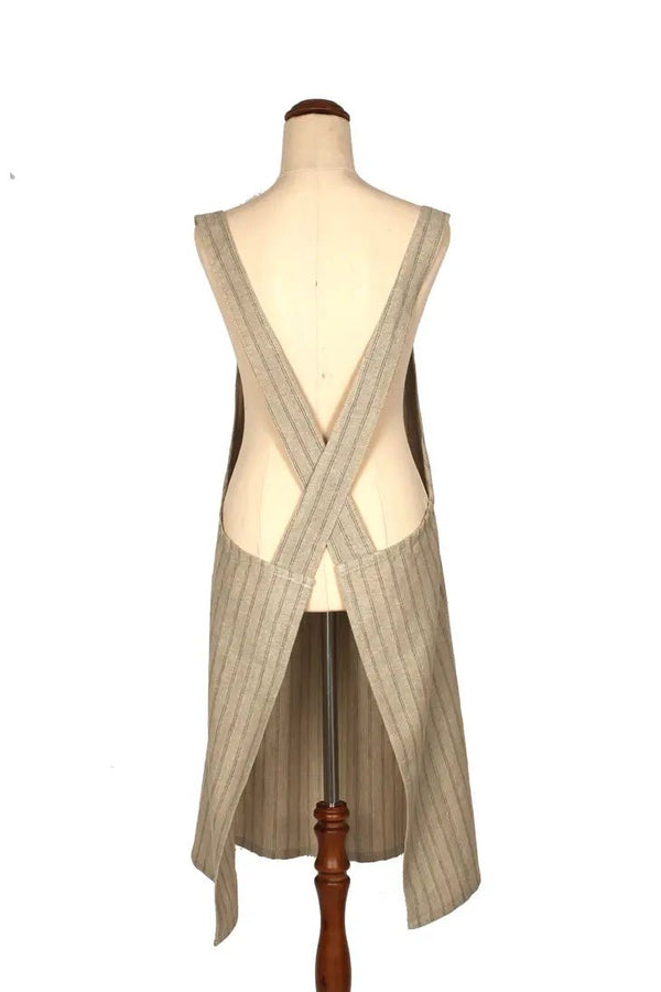Apron Provincial Stripe: Burnt Olive - DIGS