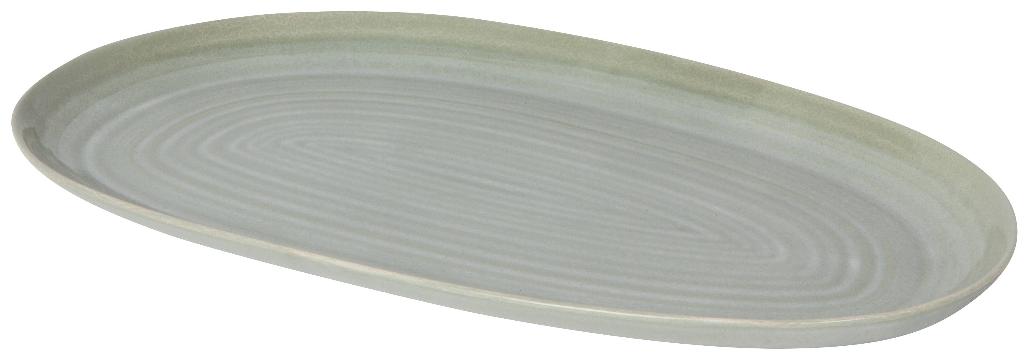 Aquarius Sage Small Oval Platter - DIGS