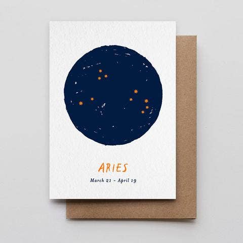 Aries Star Sign Card - DIGS