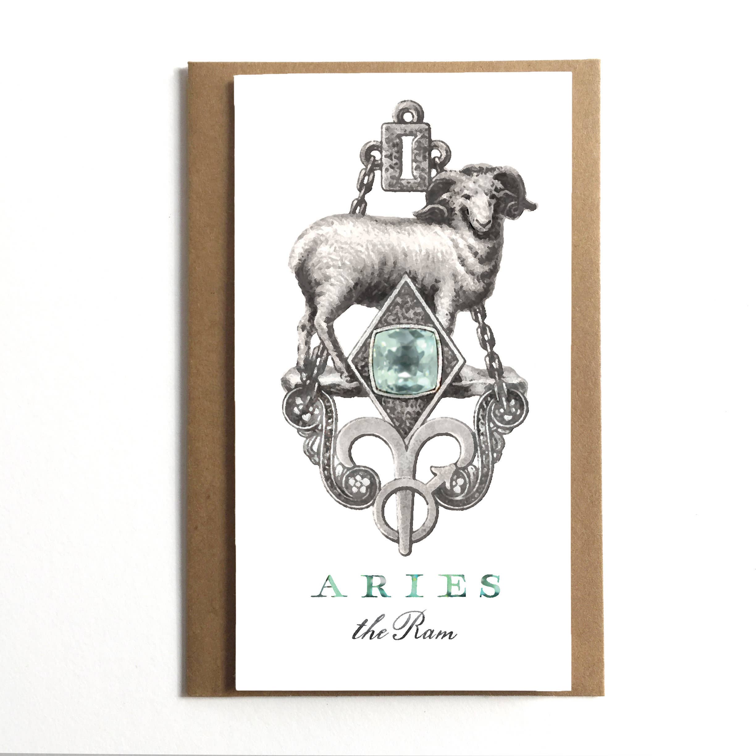 Aries the Ram Zodiac Card - DIGS