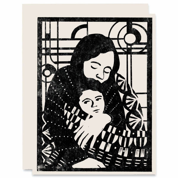 Art Deco Mother and Child Card - DIGS