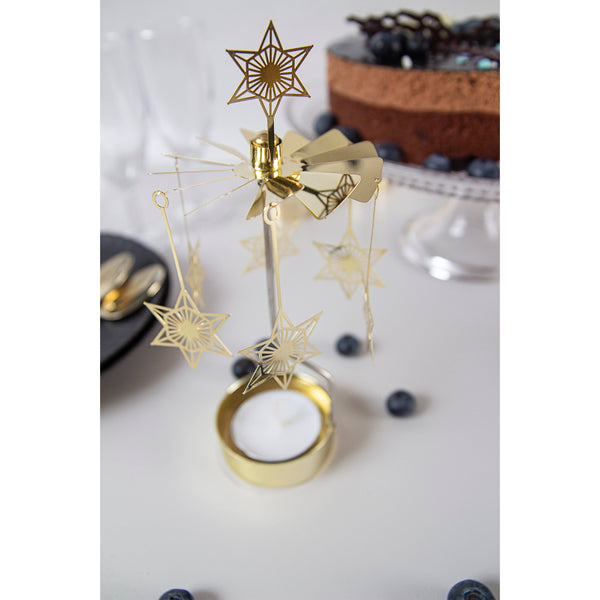 Art Deco Star Tealight Spinner - DIGS