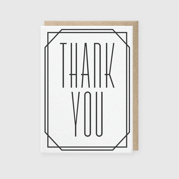 Art Deco Thank You Card - DIGS