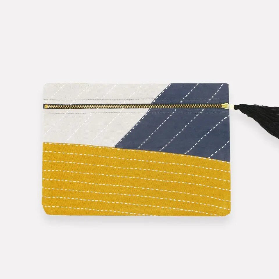 Asha Colorblock Pouch Clutch - DIGS