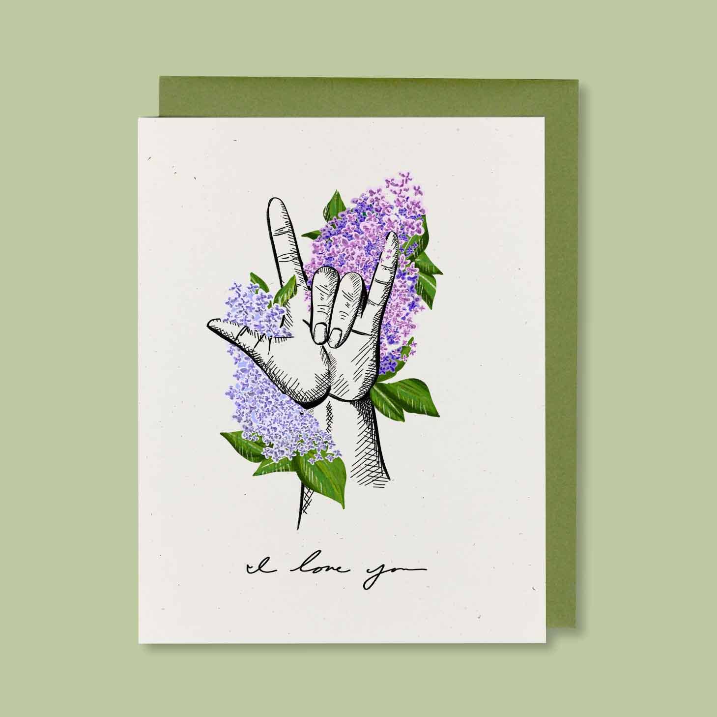 ASL I Love You Card - DIGS