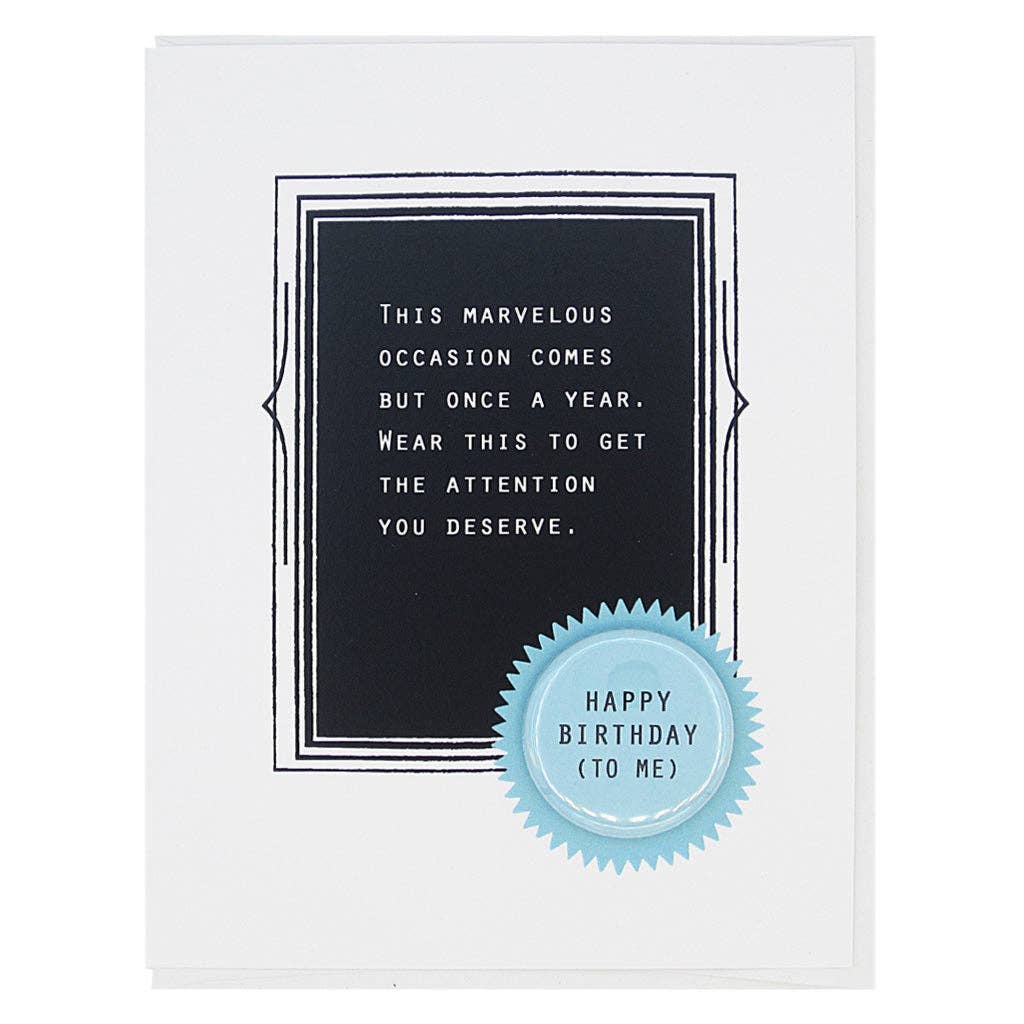 Attention Pin Birthday Card - DIGS