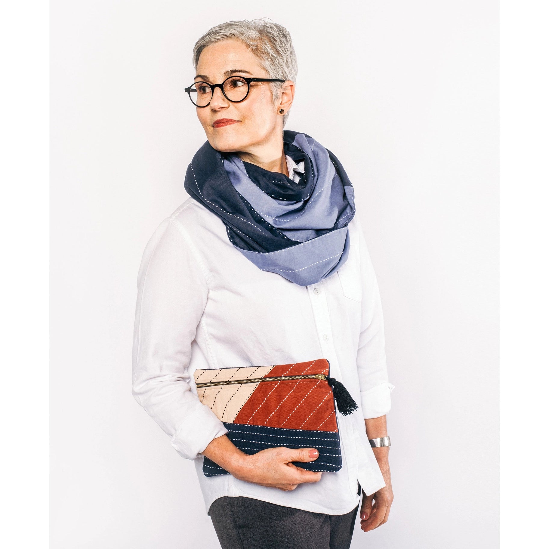 Autumn Colorblock Pouch Clutch - DIGS