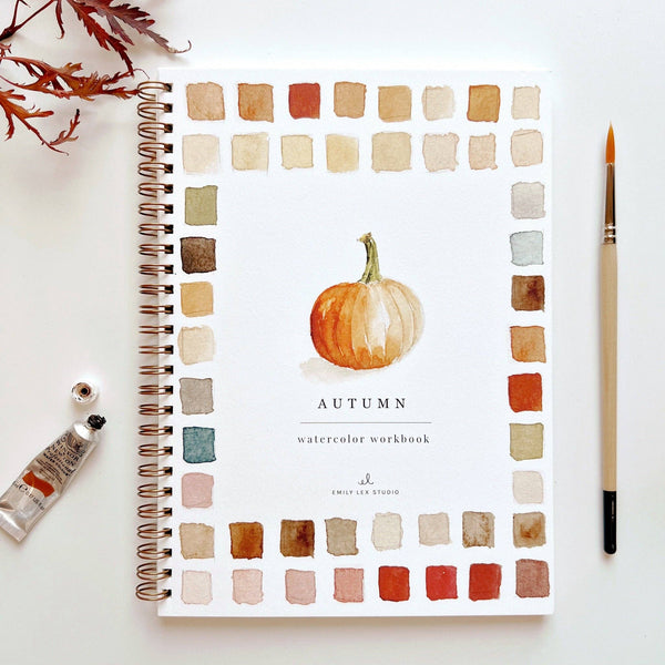 Autumn Watercolor Workbook - DIGS