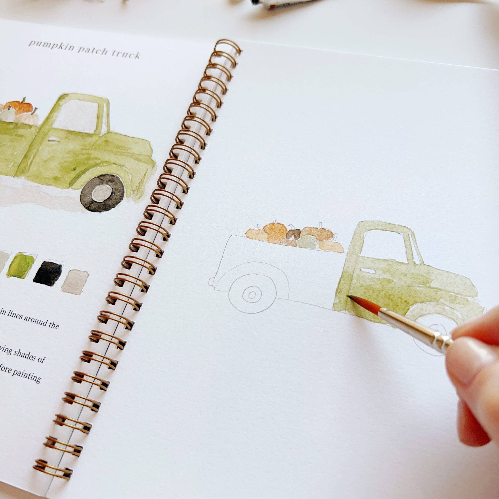 Autumn Watercolor Workbook - DIGS