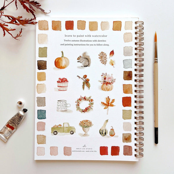 Autumn Watercolor Workbook - DIGS