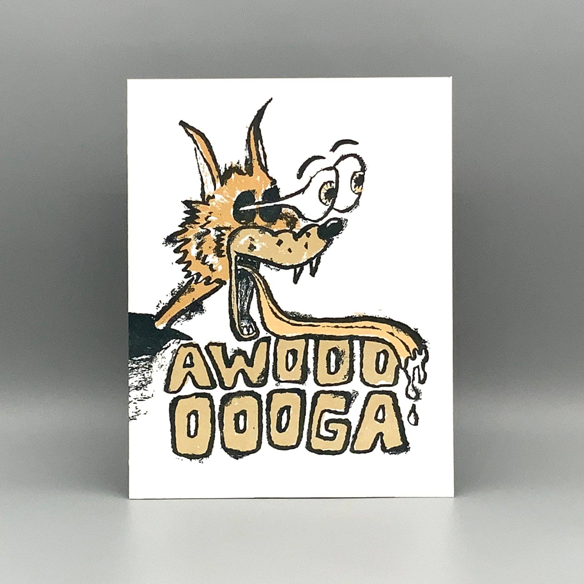 Awoooooga Wolf Love Card - DIGS
