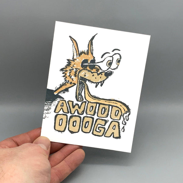 Awoooooga Wolf Love Card - DIGS