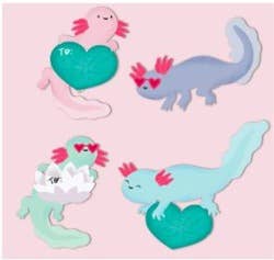 Axolotl Valentines Card Kit - DIGS