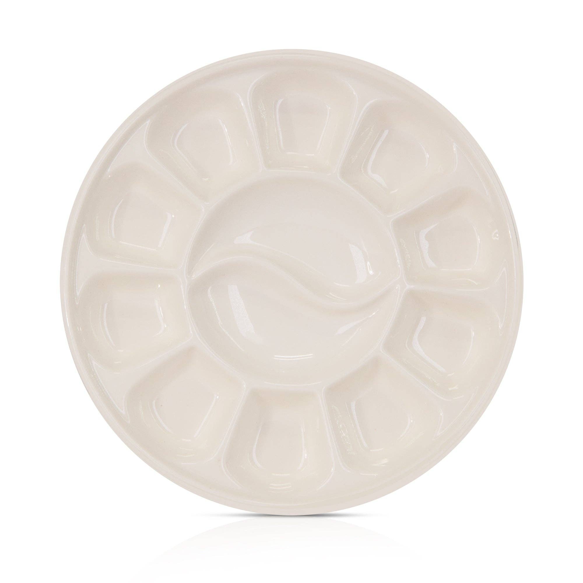 12-Well Round Ceramic Paint Palette