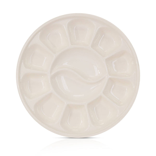 12-Well Round Ceramic Paint Palette