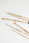 Round Tip Watercolor Brush Set - 6pc