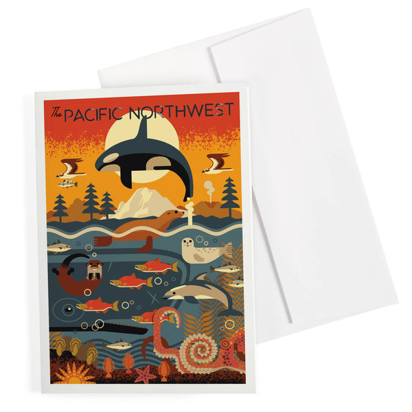 Pacific Northwest Marine Animals Card