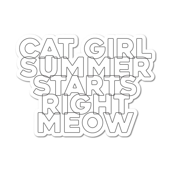 Cat Girl Sticker