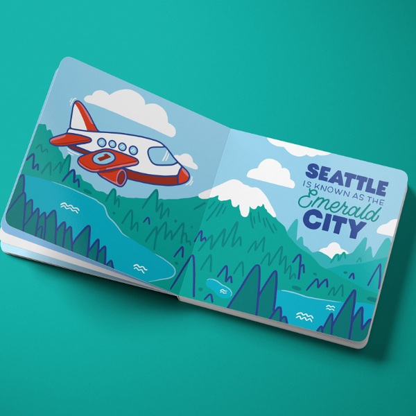 Let's Go To Seattle Board Book