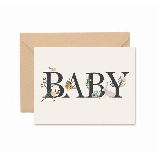 Baby Floral Greeting Card - DIGS