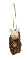 Baby Mouse in Swaddle Ornament - DIGS