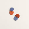 Backflip Clay Earrings: Coral Lapis - DIGS