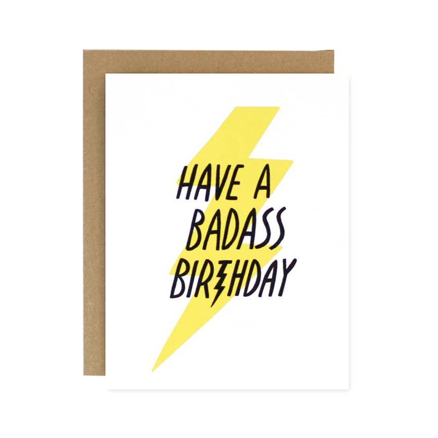 Badass Birthday Card - DIGS