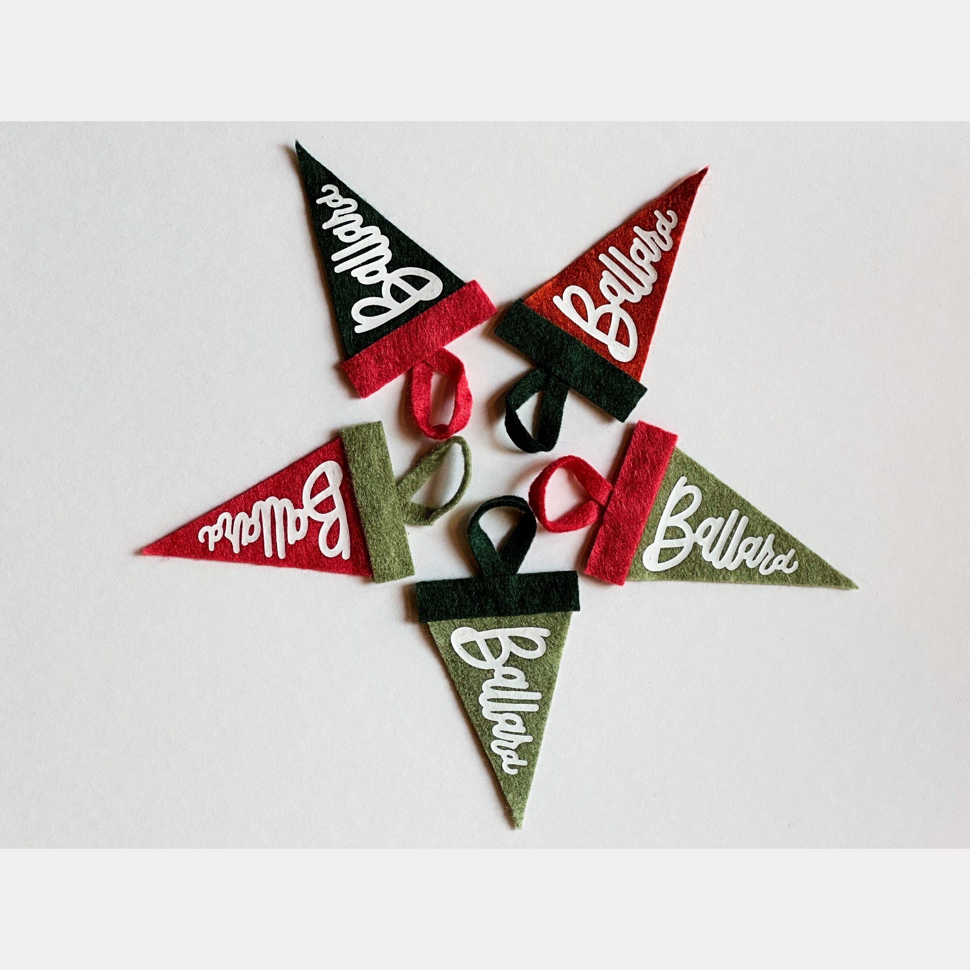 'Ballard' Mini Pennant Ornament - DIGS