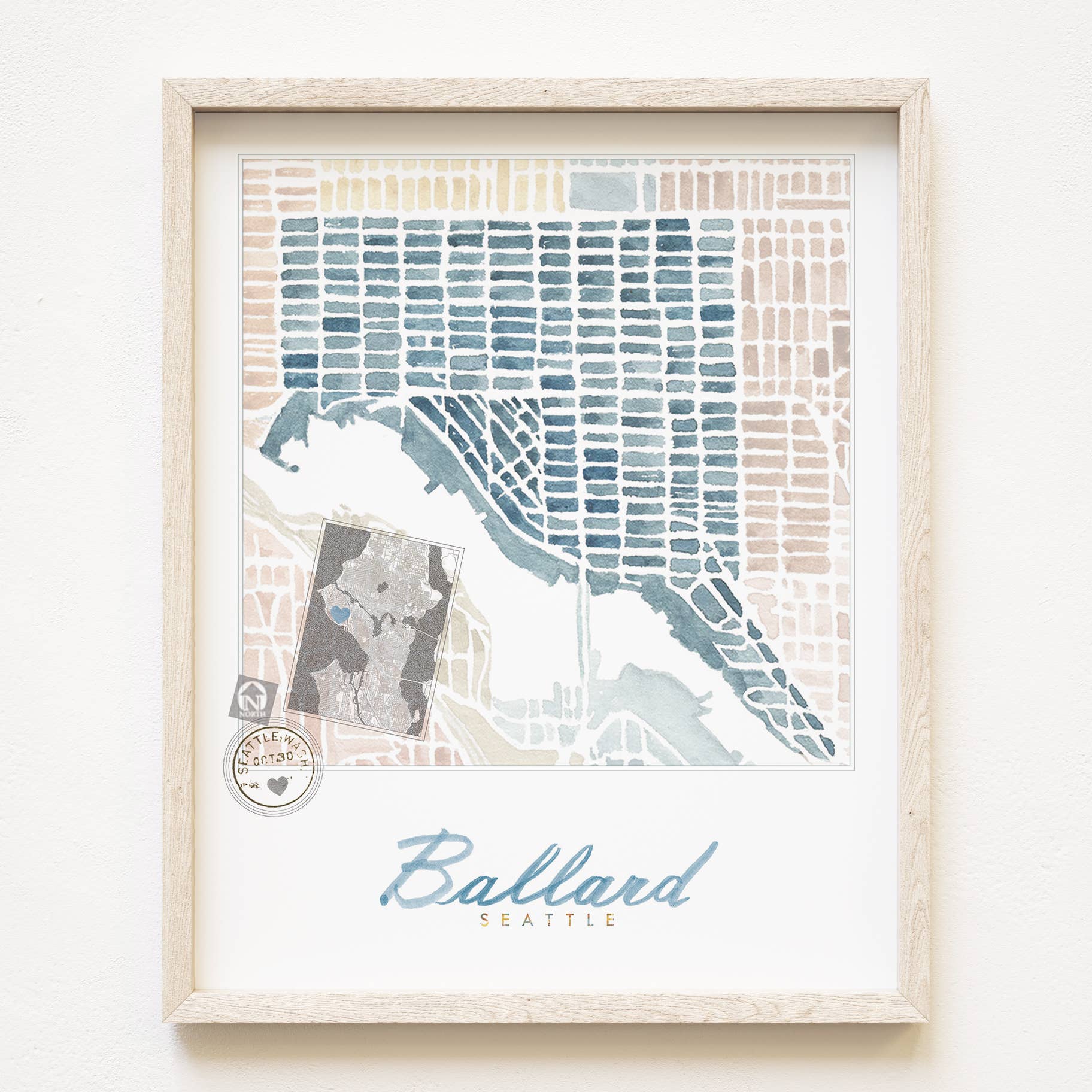 Ballard Neighborhood Map Print - DIGS