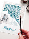 Ballard Neighborhood Map Print - DIGS