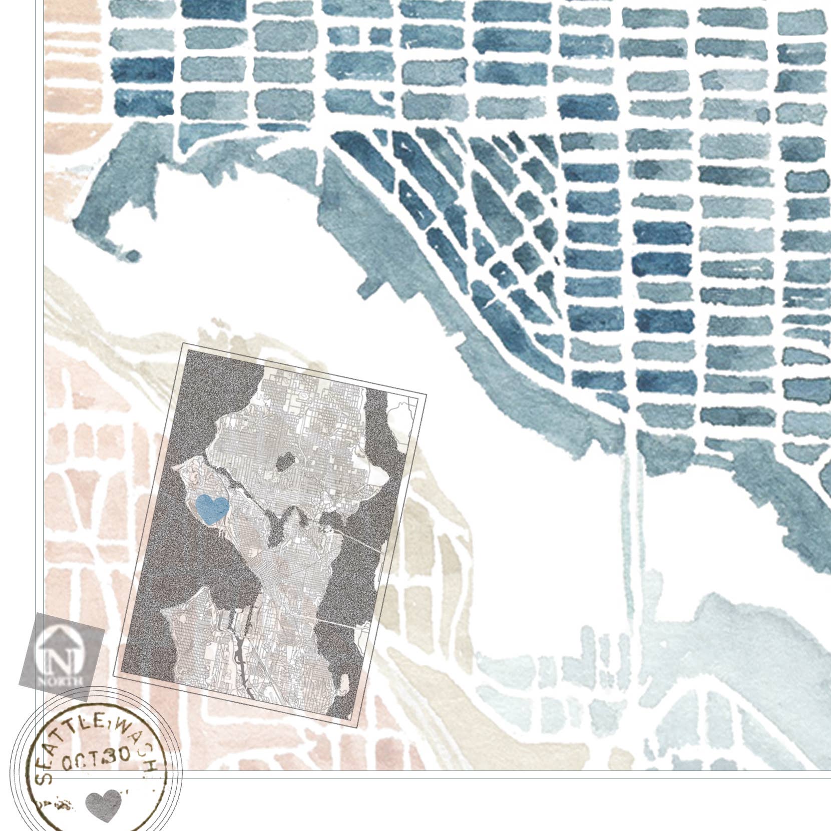 Ballard Neighborhood Map Print - DIGS