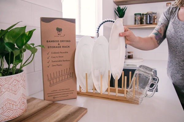 Bamboo Drying & Storage Rack for Kitchen - DIGS