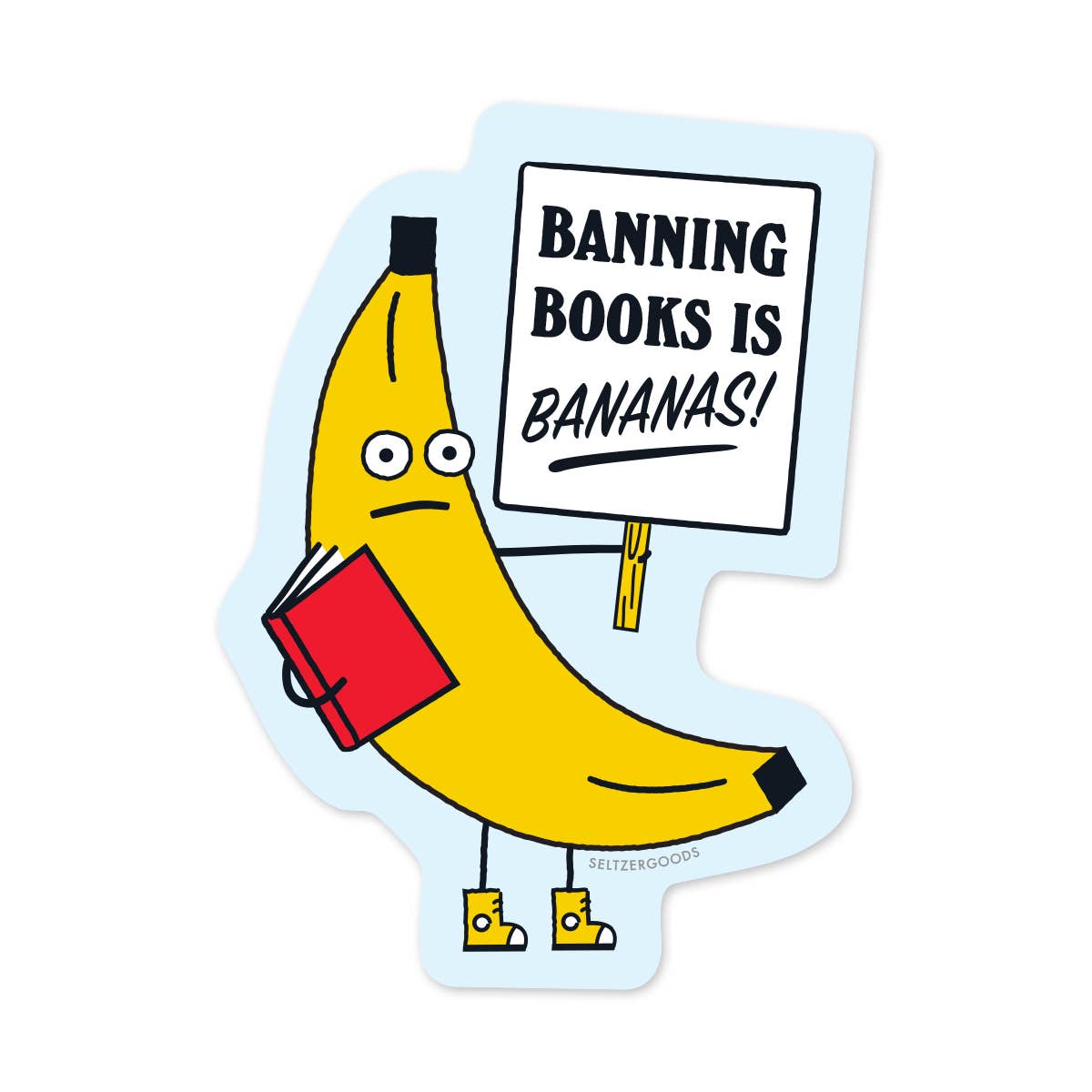 Banana Books Sticker - DIGS