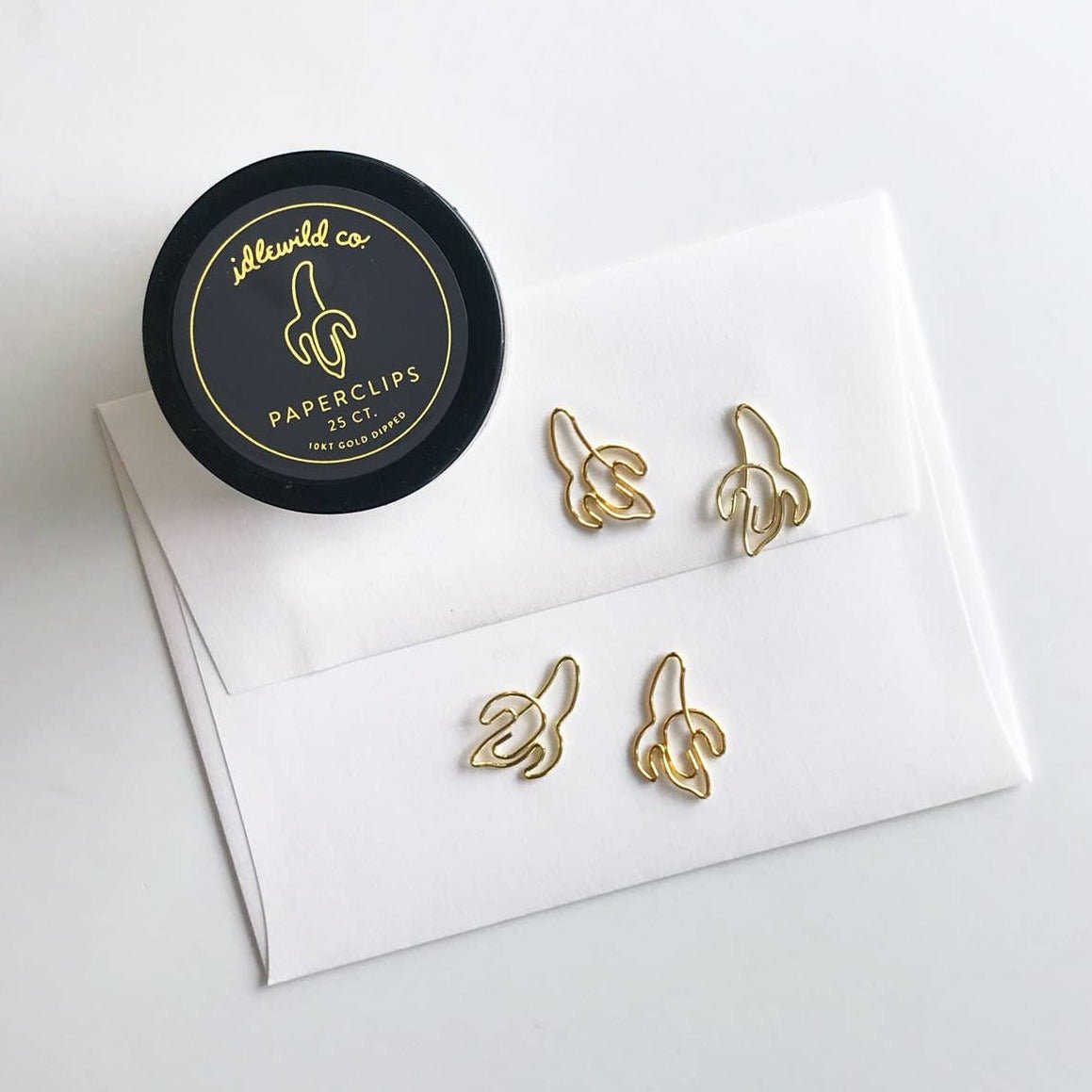 Banana Gold Plated Paper Clips - DIGS