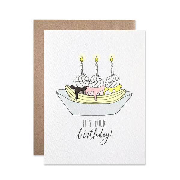 Banana Split Birthday Card - DIGS