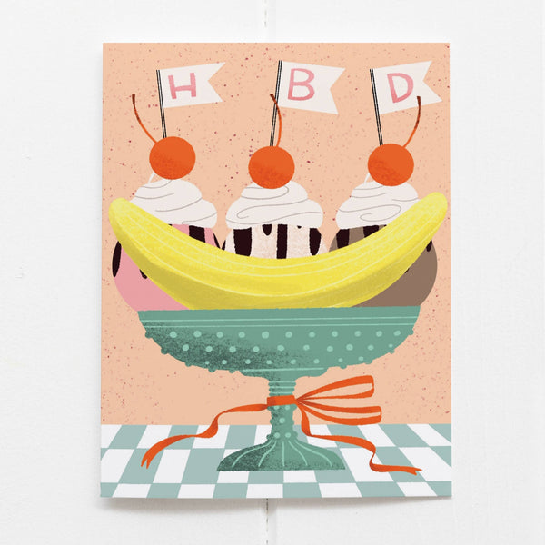 Banana Split Birthday Card - DIGS