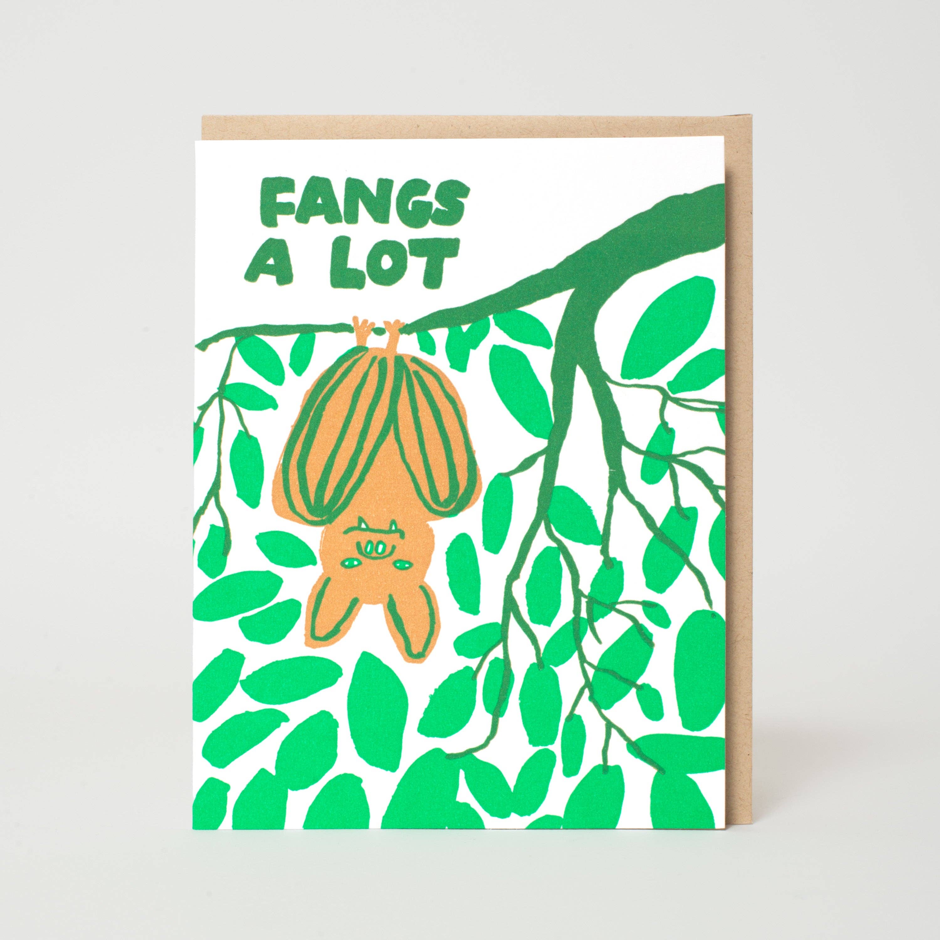 Bat Fangs Thank You Card - DIGS