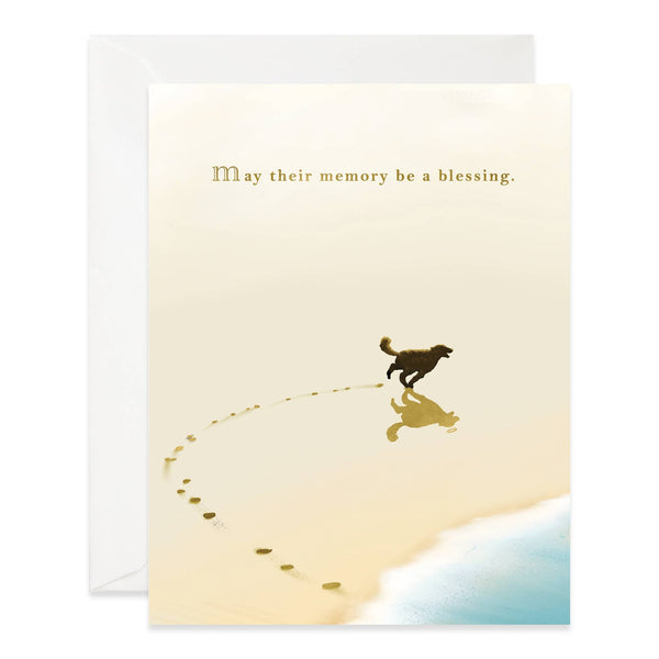 Beach Dog Sympathy Card - DIGS