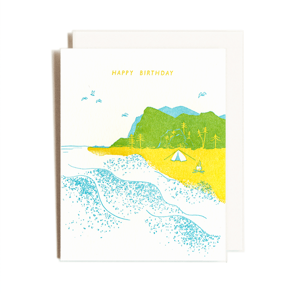 Beachy Birthday Card - DIGS