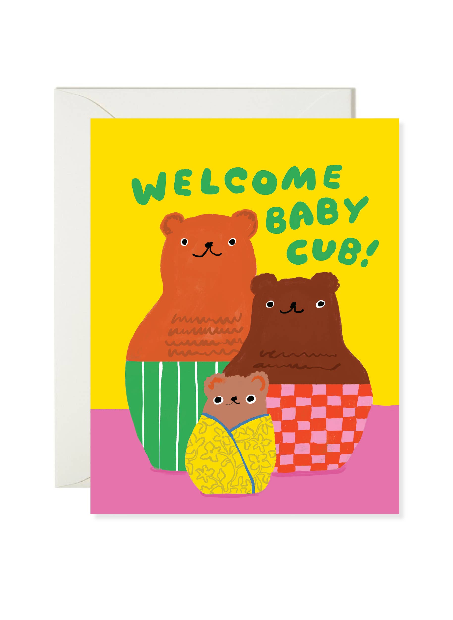 Bear Nesting Dolls Baby Card - DIGS