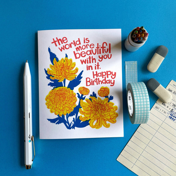 Beautiful Mums Birthday Card - DIGS