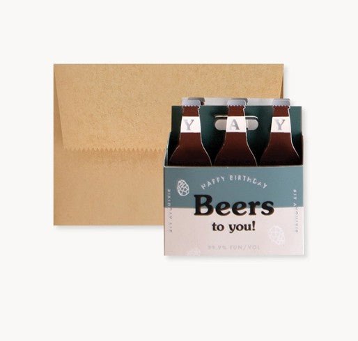 Beers to You Pop - Up Birthday Card - DIGS