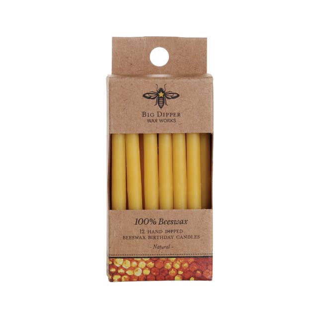 Beeswax Birthday Candles - DIGS