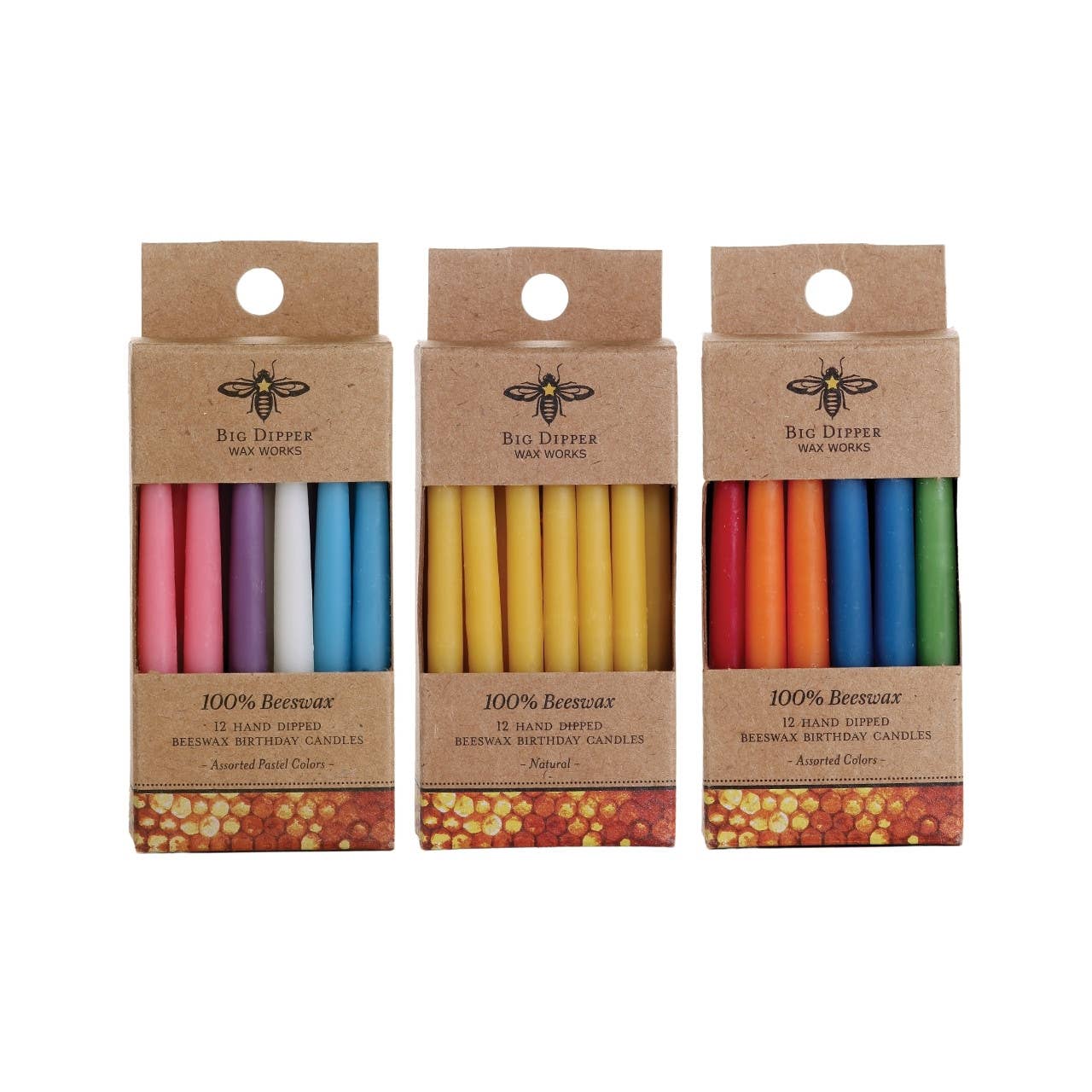 Beeswax Birthday Candles - DIGS