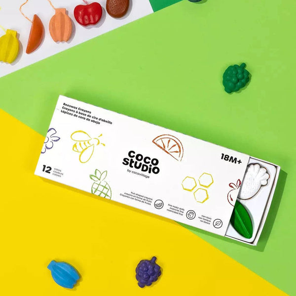 Beeswax Crayons Set - 12 colors - DIGS