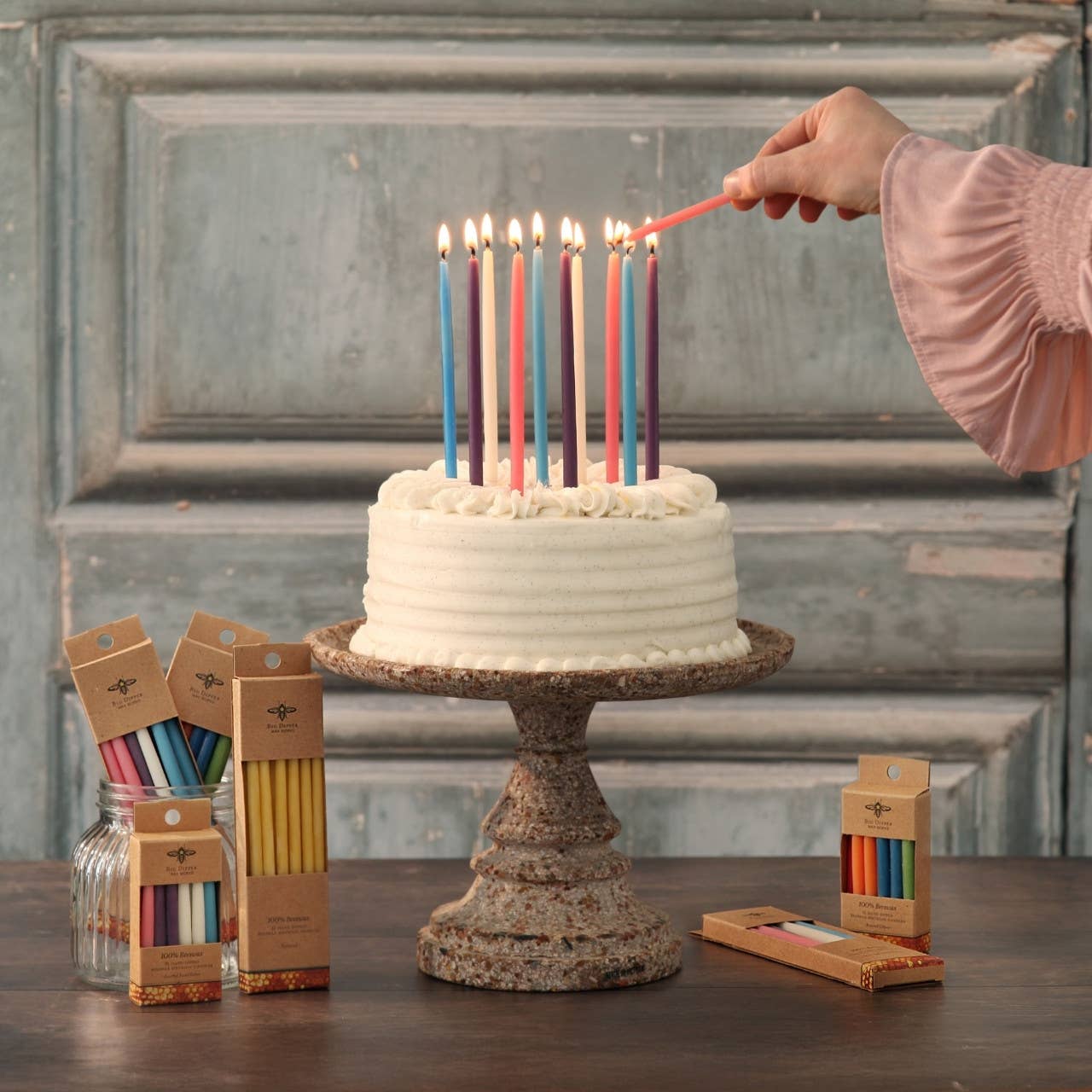 Beeswax Tall Birthday Candles - DIGS
