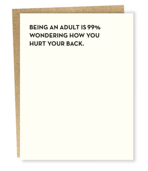 Being An Adult Card - DIGS