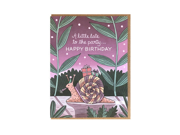 Belated Birthday Snail Card - DIGS