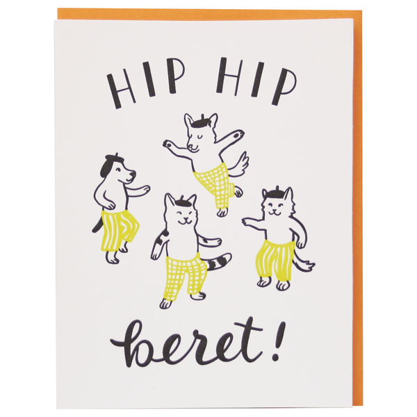 Beret Party Card - DIGS